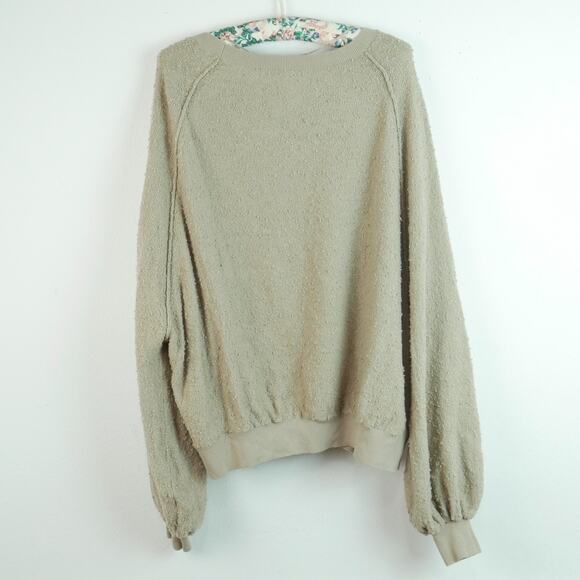 Free People Found My Friend Pullover Small Oversized Slouchy Cozy Balloon Sleeve - Picture 7 of 7